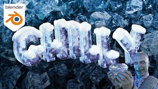 Easy Ice Material in Blender [upl. by Yenahteb520]