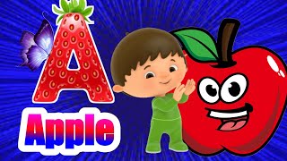 A for apple  अ से अनार  abcd  phonics song  a for apple b for ball c for cat  abcd song  009 [upl. by Heiner5]