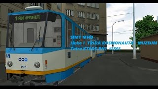 Linka 1 Třída Kosmonautů  Muzeum Tatra KT8D5RN1 1501  SIMT MHD [upl. by Peugia606]