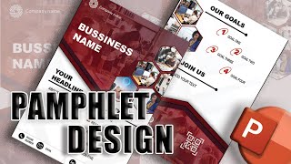 PAMPHLET DESIGN  PRESENT YOUR BUSINESS PROFESSIONALLY [upl. by Nosnor]