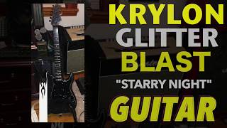 Custom Glitter Flake Guitar Paint  Krylon Glitter Blast quotStarry Nightquot Demo [upl. by Saberhagen792]