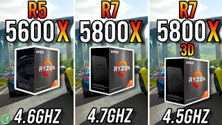 Ryzen 5 5600X vs Ryzen 7 5800X vs Ryzen 7 5800X3D [upl. by Arel]