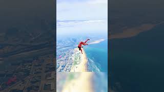 Carnage Venom Spiderman Jumps 50000ft in GTA 5 [upl. by Ardnos132]