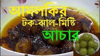 Amlokir Achar Bangladeshi Recipe  আমলকির টক ঝাল মিষ্টি আচাঁর  Amlokir Achar Recipe [upl. by Esac]