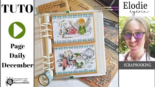 TUTORIEL SCRAPBOOKING  NOEL customisation de pochettes kraft DAILY DECEMBER [upl. by Rosenblatt]