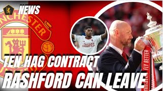 TEN HAG CONTRACT EXTENSION  RASHFORD TO LEAVE  UGARTE ANALYSIS [upl. by Dilaw]