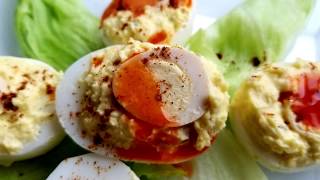 quotDevilmentquot Deviled Eggs with Gator Pickles Quail Eggs [upl. by Matheson]