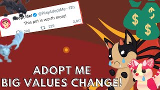 💥This Is HUGE 💣New Pet Values Change 💱 EVERYTHING  Adopt Me [upl. by Ciel]