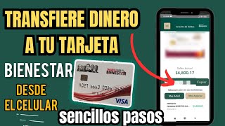 Como transferir dinero a mi tarjeta BIENESTAR [upl. by Oiromed]