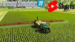 Spraying Herbicide  Farming Simulator 22  Shorts Series 191 [upl. by Lamberto]