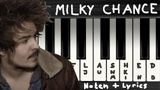 Milky Chance  Flashed Junk Mind → Lyrics  Klaviernoten  Chords [upl. by Rahs]