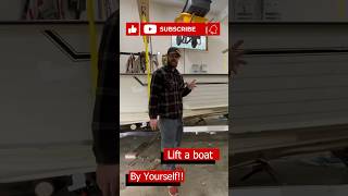 How to Lift a Boat off a Trailer with Just One Person shorts tinyboatnation [upl. by Onnem]