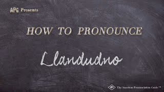 How to Pronounce Llandudno Real Life Examples [upl. by Enotna]