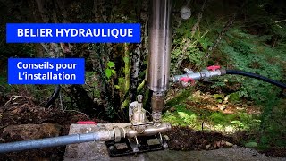 Bélier hydraulique lowtech  conseils pour linstallation [upl. by Weiner]