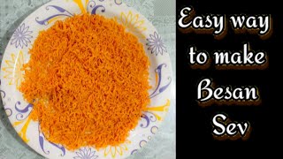 Nylon Sev Recipe  step by step to make Nylon sev  Crispy Besan Sev Recipe [upl. by Sihonn]