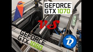 My Experience with a EVGA 1060 vs 1070 TI Founders Card Mining RavenCoin and Digibyte [upl. by Jobey650]