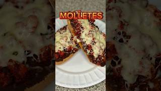 MOLLETES comida rápida y fácil de hacer molletes antojitos howto [upl. by Youlton]