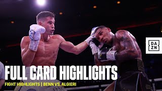 FULL CARD HIGHLIGHTS  Conor Benn vs Chris Algieri [upl. by Acirretahs]