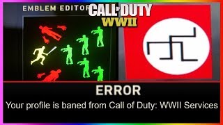 SLEDGEHAMMER GAMES BANNED THESE EMBLEMS IN COD WW2 Cod WW2 Emblems [upl. by Ellertnom]