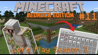 EASY Iron Farm  Episode 11  Lets Play Season 2 Minecraft Bedrock Edition 117 [upl. by Yajnas639]