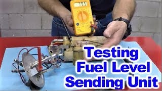 How to test a Fuel Level Sending Unit with Digital Ohm Meter [upl. by Masry]