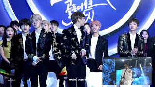 BTS reaction to RAIN  2017 Golden Disc Awards [upl. by Paquito]