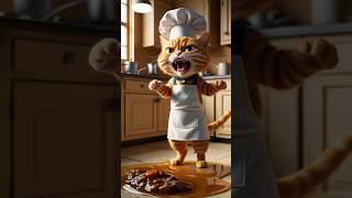 🍲 Cats Kitchen Nightmare cutecat aicat [upl. by Ferrand656]