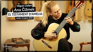 Ana Čižmek plays El testament dAmelia by Miguel Llobet on a 2022 Achim Gropius Doubletop [upl. by Gilbertina]