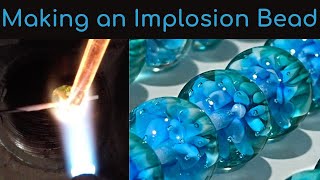 Lampwork Glass Bead making Making an Implosion Bead long version [upl. by Dami]