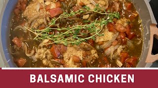 Braised Balsamic Vinegar Chicken Recipe  The Frugal Chef [upl. by Hardy]