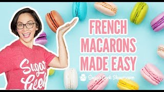 Giant Macaron Cake Tutorial  Sweet Shop Cakes [upl. by Raddie]