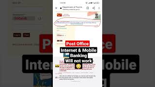 Post Office Internet and Mobile Banking will not Work  shorts [upl. by Maker236]