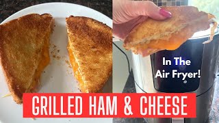 Stop Everything amp Try This Air Fryer Grilled Ham amp Cheese Now🥪🔥 Perfect Cheesy Crunch Every Time🧀 [upl. by Leuqcar]