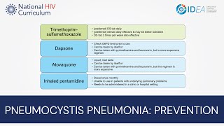 MiniLecture Series Pneumocystis Pneumonia Prevention [upl. by Eednar]