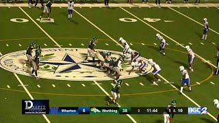 Wharton HS vs Worthing HS  BGC Football  Week 22023 [upl. by Yngad]