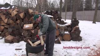 Splitting Firewood  The Art and Science [upl. by Hillary201]