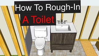 How To RoughIn a Toilet with Dimensions [upl. by Attelrahc]