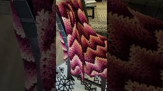 Vintage Maroon Mauve Tan Crochet Afghan Throw 55x45  Classic Retro Blanket crochetblankets [upl. by Sydelle925]