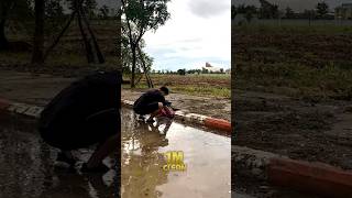 Unclogging a Storm Drain to Prevent Flash Floods [upl. by Dudden]