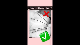 ✅ COMO PONER UNA HORQUILLA EN EL PELO ✅  Como poner clips invisibles en el pelo paso a paso [upl. by Pedroza843]