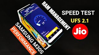 Samsung Galaxy M30s  Speed Test Ram Management amp Internet Speed Test  Samsung M30s Performance [upl. by Adnirem]