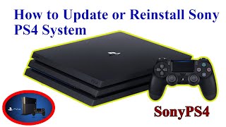 How to update or reinstall PS4 system  Sony Play station [upl. by Emerej115]