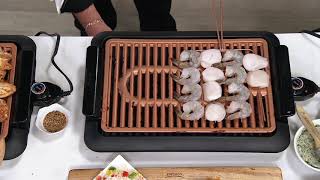 Gotham Steel Deluxe XL Smokeless Grill with Quad Kabob on QVC [upl. by Annamarie]