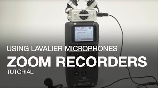 Using Lavalier Microphones with Zoom Handy Recorders [upl. by Penhall569]