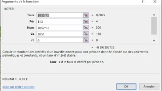 Emprunt bancaire  élaborer son échéancier avec excel [upl. by Johnathon]