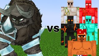 All Golems vs Ravager  Minecraft Mob Battle  Ravager Vs Iron Golem Vs Gold Golem [upl. by Farny]