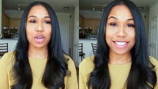 Microlinks on Short Relaxed Hair Using 1 Bundle [upl. by Aeriel]