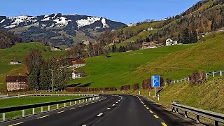 🇨🇭🚙 driving switzerland 🏞️ Kanton Schwyz 4K HDR 🎶 [upl. by Yrroc]