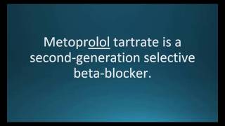 How to pronounce metoprolol tartrate Lopressor Memorizing Pharmacology Flashcard [upl. by Sarazen]