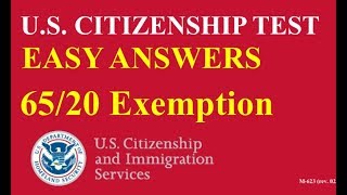 6520 Exemption Civics Questions for US Citizenship  NEW PRESIDENT  JOE BIDEN [upl. by Eugene354]